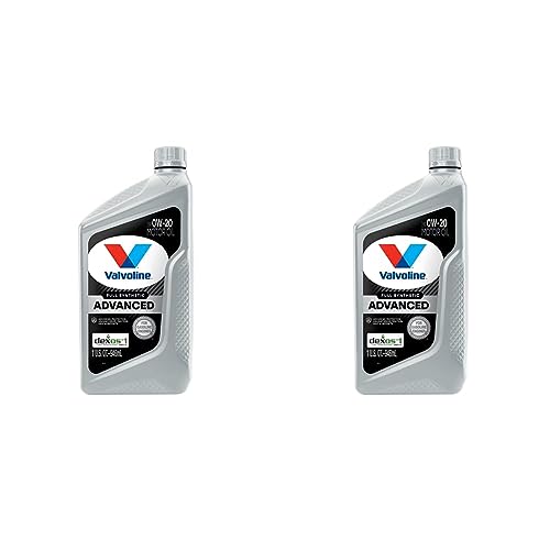 Valvoline Advanced Full Synthetic SAE 0W-20 Motor Oil 1 QT (Pack of 2)