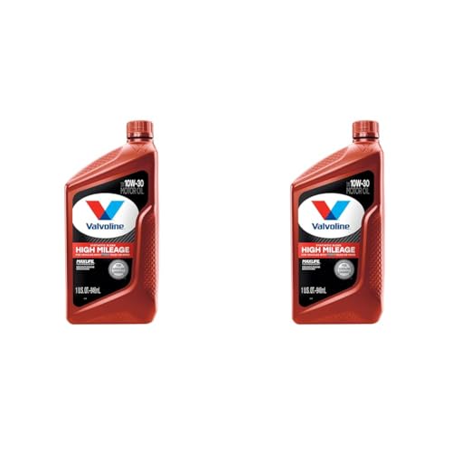 Valvoline High Mileage with MaxLife Technology SAE 10W-30 Synthetic Blend Motor Oil 1 QT (Pack of 2)
