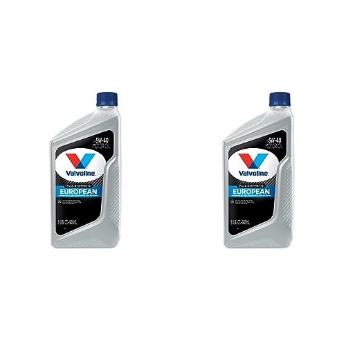 Valvoline European Vehicle Full Synthetic SAE 5W-40 Motor Oil 1 QT (Pack of 2)