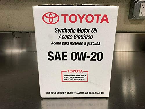 TOYOSPEED LLC FIT for Toyota Synthetic Motor Oil SAE 0W-20 Set 5 quarts
