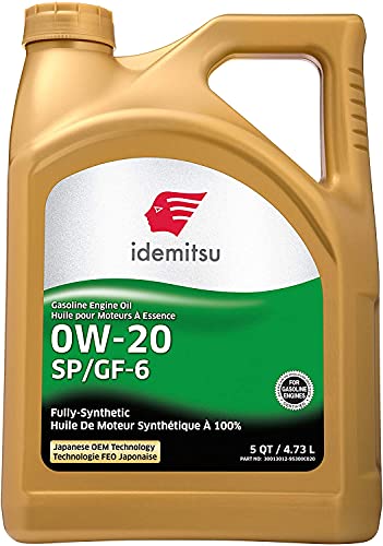 Idemitsu Full Synthetic 0W-20 Engine Oil SP/GF-6-5 Quart (30013012-95300C020)