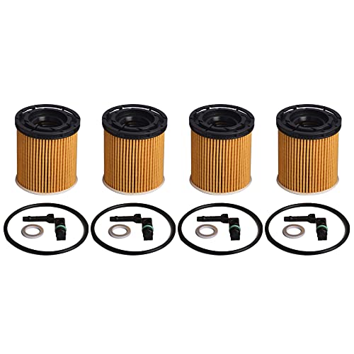 Getfarway 26350-2M000 Engine Oil Filter with Seals Pack Compatible with Hyundai Accent 2020-2022, Hyundai Elantra 2021-2022, Kia K5 2021-2020, Kia Rio 2021-2022 and More, Replace 26350-2m000