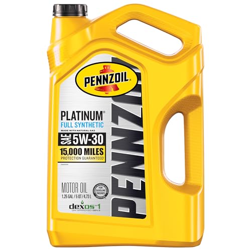 Pennzoil Platinum Full Synthetic 5W-30 Motor Oil, 5 Quart