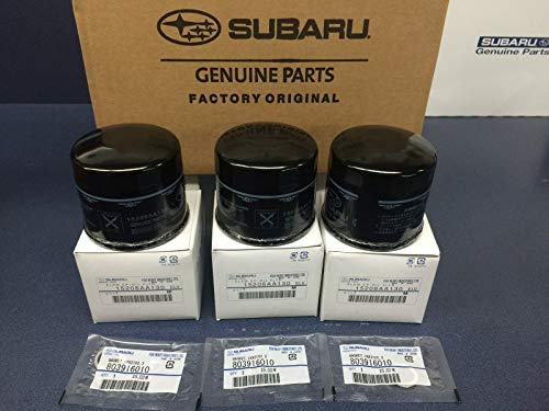 OEM Subaru Engine Oil Filter & Crush Gasket 2013-2021 BRZ & FRS 15208AA130 3 PACK