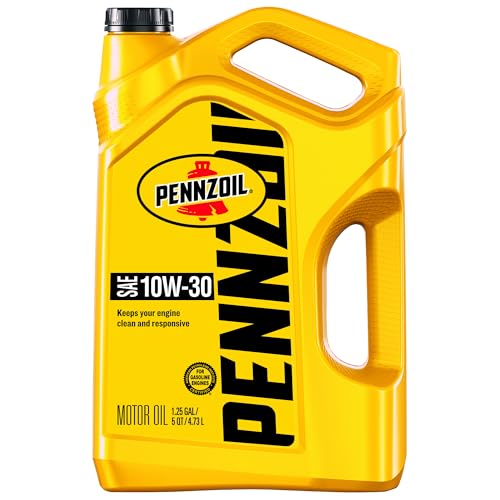 Pennzoil 10W-30 Gasoline Engine Oil, 5 Quart