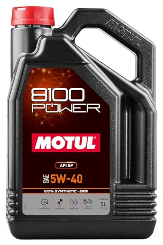 MOTUL 8100 POWER 5W-40 Motor Oil 5 Liter 100% Synthetic Ester