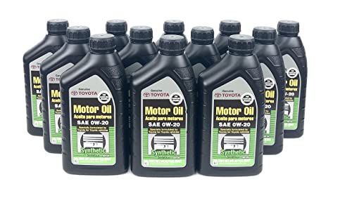 Toyota Case of 12 Quarts Full Synthetic 0W-20 Oil