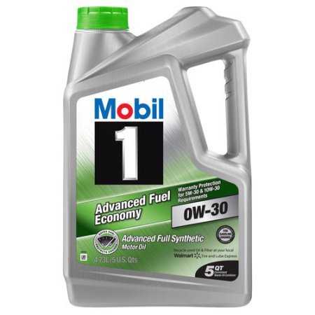 Mobil 1 0W-30 Advanced Fuel Economy Full Synthetic Motor Oil, 5 qt.