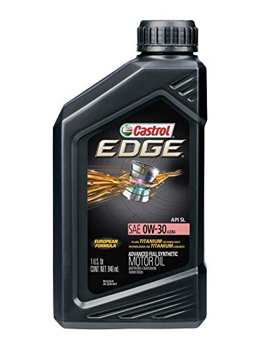 Castrol Edge Euro 0W-30 A3/B4 Advanced Full Synthetic Motor Oil, 1 Quart, Pack of 6