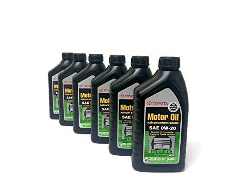 Toyota/ exxon mobil Case of 6 Quarts Full Synthetic TGMO SN 0W-20 Oil