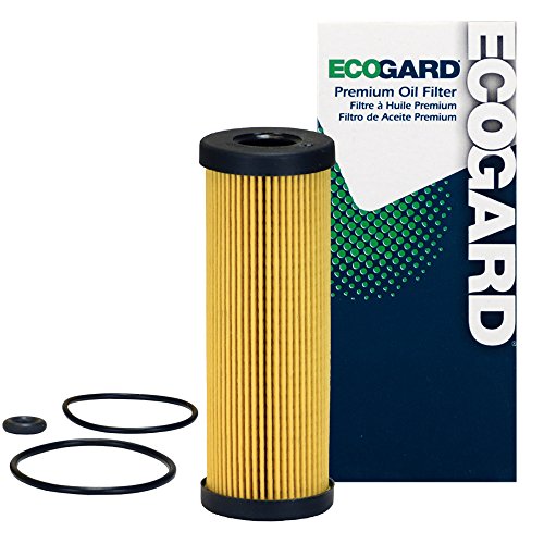 ECOGARD X10387 Premium Cartridge Engine Oil Filter for Conventional Oil Fits Ford F-150 2.7L 2015-2022, Edge 2.7L 2015-2021, Explorer 3.0L 2020-2022, Fusion 2.7L 2017-2019, Mustang 5.2L 2018-2020