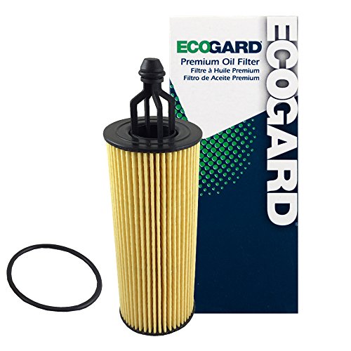 ECOGARD X10040 Premium Cartridge Engine Oil Filter for Conventional Oil Fits Jeep Grand Cherokee 3.6L 2014-2021, Wrangler 3.6L 2014-2021, Cherokee 3.2L 2014-2021, Wrangler JK 3.6L 2018