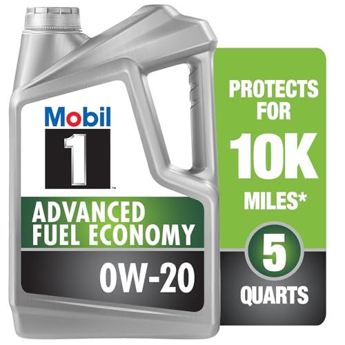 Mobil 1 Advanced Fuel Economy Full Synthetic Motor Oil 0W-20, 5 Quart