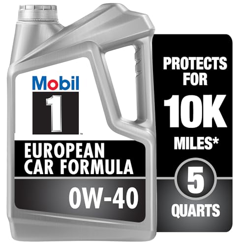 Mobil 1 FS European Car Formula Full Synthetic Motor Oil 0W-40, 5 Quart