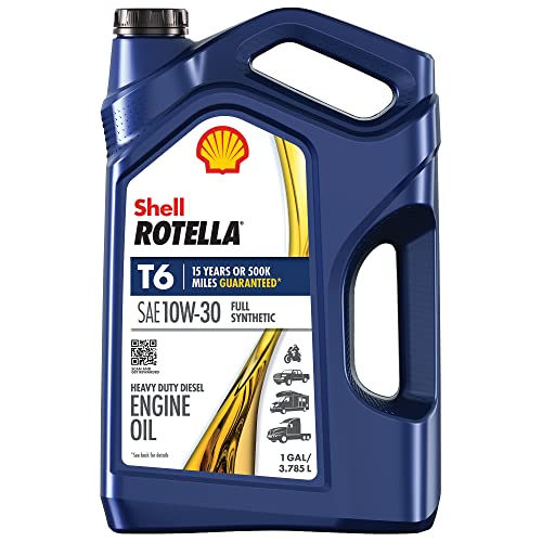 Shell Rotella T6 Full Synthetic 10W-30 Engine Oil (1-Gallon, Single Pack)