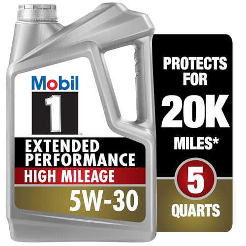 Mobil 1 Extended Performance High Mileage Full Synthetic Motor Oil 5W-30, 5 Quart