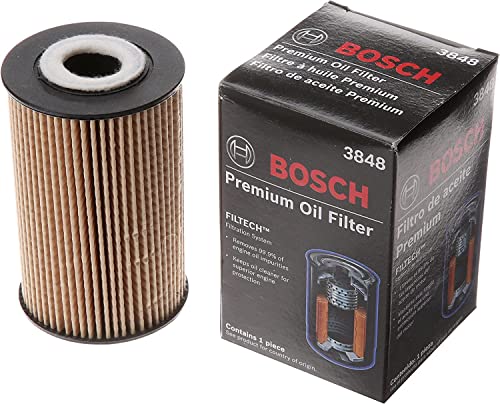 Bosch Automotive 3848 Premium Oil Filter-Compatible With Select Genesis G80;Hyundai Azera,Equus,Genesis,Genesis Coupe,Palisade,Sonata,Veracruz;Kia Cadenza,K900,Sedona,Sorento,Telluride + More