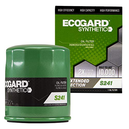 ECOGARD S241 Premium Spin-On Engine Oil Filter for Synthetic Oil Fits Ford Focus 2.0L 2005-2018, Fusion 2.5L 2010-2020, Escape 2.0L 2013-2022, Escape 1.5L 2017-2022, Escape 2.5L 2009-2020