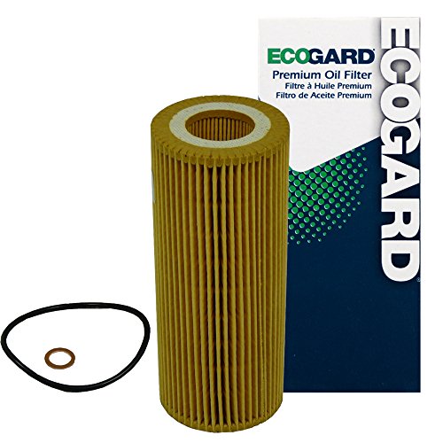 ECOGARD X5909 Premium Cartridge Engine Oil Filter for Conventional Oil Fits BMW X5 3.0L DIESEL 2009-2013, 335d 3.0L DIESEL 2009-2011