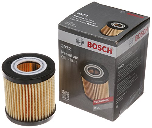 Bosch Automotive 3972 Premium FILTECH Oil Filter for Select Lexus ES350,GS200t,GS300 Toyota Camry,Highlander,RAV4,Sienna,Tacoma,Venza