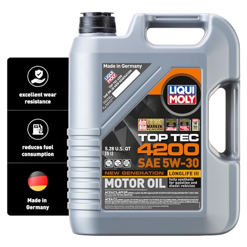 LIQUI MOLY Top Tec 4200 SAE 5W-30 New Generation | 5 L | Synthesis technology motor oil | SKU: 2011